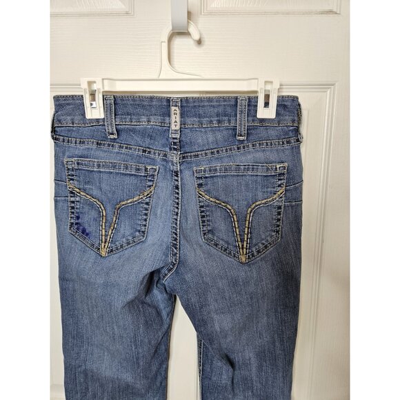 Ariat REAL Denim Icon Straight Womens Blue Jeans Cowgirl Western 29x30 - Picture 6 of 10
